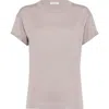 Brunello Cucinelli Sparkling Lightweight Cashmere And Silk Jumper In Antique Pink