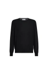 Brunello Cucinelli Cashmere And Silk Lightweight Sweater In Black