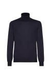 Brunello Cucinelli Cashmere And Silk Lightweight Sweater In Blue