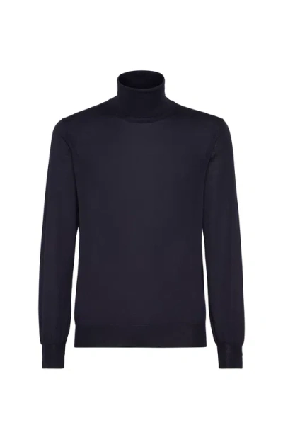 Brunello Cucinelli Cashmere And Silk Lightweight Sweater In Blue