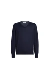 Brunello Cucinelli Cashmere And Silk Lightweight Sweater In Blue