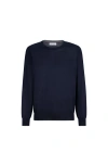 Brunello Cucinelli Wool And Cashmere Lightweight Sweater In Blue