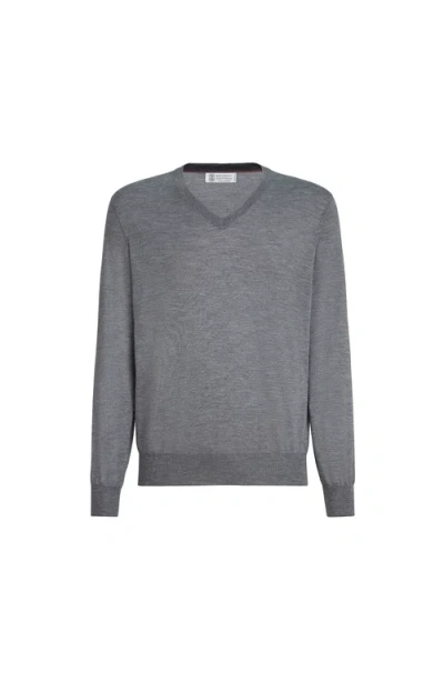 BRUNELLO CUCINELLI BRUNELLO CUCINELLI CASHMERE AND SILK LIGHTWEIGHT SWEATER