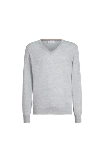 BRUNELLO CUCINELLI BRUNELLO CUCINELLI CASHMERE AND SILK LIGHTWEIGHT SWEATER
