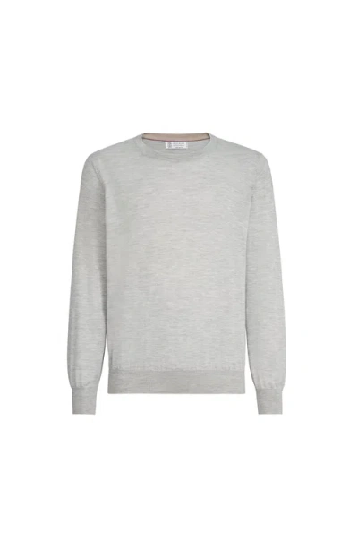 BRUNELLO CUCINELLI BRUNELLO CUCINELLI CASHMERE AND SILK LIGHTWEIGHT SWEATER