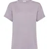 Brunello Cucinelli Cashmere Glitter T-shirt In Purple