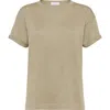 Brunello Cucinelli Cashmere And Silk Lightweight Sweater In Olive