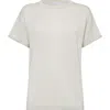 Brunello Cucinelli Cashmere And Silk Lightweight Sweater In White