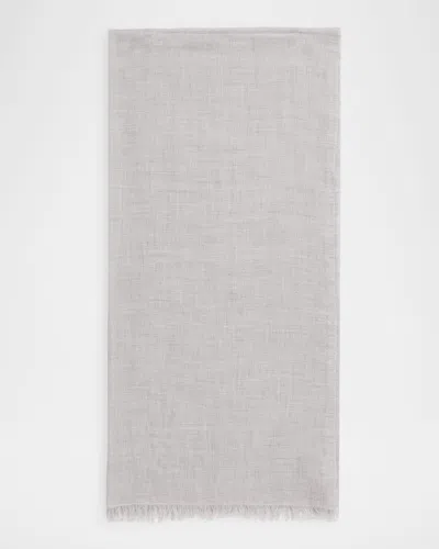 Brunello Cucinelli Cashmere & Silk Scarf In Gray