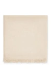 Brunello Cucinelli Cashmere And Silk Scarf In Beige