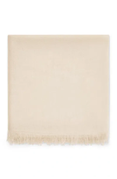 Brunello Cucinelli Cashmere And Silk Scarf In Beige