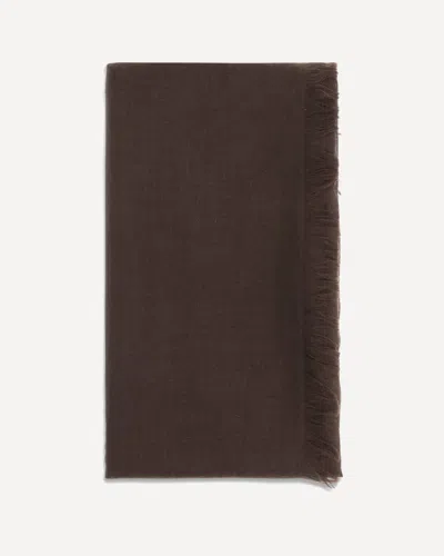 Brunello Cucinelli Cashmere And Silk Scarf In Brown