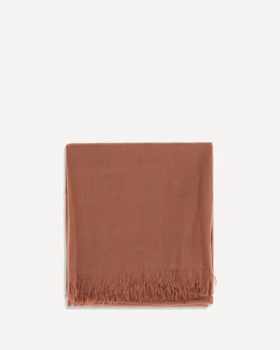 Brunello Cucinelli Cashmere And Silk Scarf In Brown