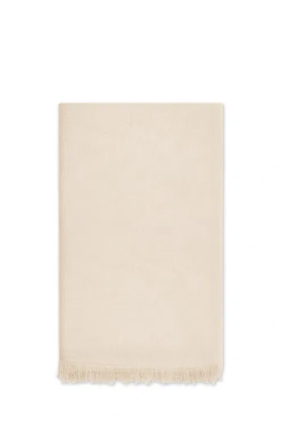 Brunello Cucinelli Cashmere And Silk Scarf In Buff