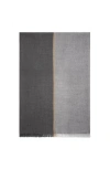 Brunello Cucinelli Colour-block Knitted Scarf In Gray