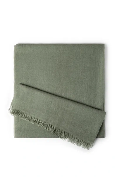 Brunello Cucinelli Cashmere And Silk Scarf In Gray