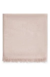Brunello Cucinelli Fringed Cashmere-silk Scarf In Light Pink