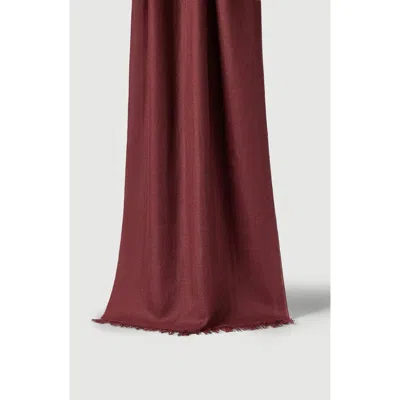 Brunello Cucinelli Cashmere And Silk Scarf In Burgundy
