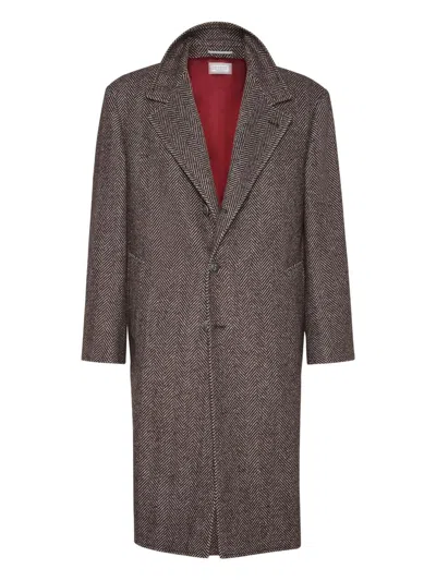 BRUNELLO CUCINELLI BRUNELLO CUCINELLI CASHMERE AND SILK SINGLE BREASTED COAT