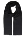 Brunello Cucinelli Cashmere And Silk Sparkling Scarf In Black