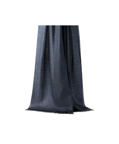 Brunello Cucinelli Cashmere And Silk Sparkling Scarf In Blue