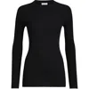 Brunello Cucinelli Cashmere And Silk Sparkling Sweater In Black