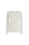 Brunello Cucinelli Cashmere And Silk Sparkling Sweater In White