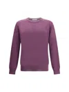 Brunello Cucinelli Cashmere And Silk Sweater In Purple