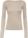 Brunello Cucinelli Cashmere And Silk Sweater In Neutral