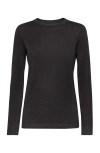 Brunello Cucinelli Cashmere And Silk Sweater In Anthracite