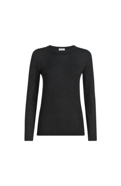 Brunello Cucinelli Cashmere And Silk Sweater In Black