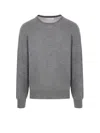 Brunello Cucinelli Cashmere And Silk Sweater In Grey