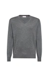 Brunello Cucinelli Cashmere Sweater In Gray