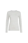 Brunello Cucinelli Cashmere And Silk Sweater In Gray
