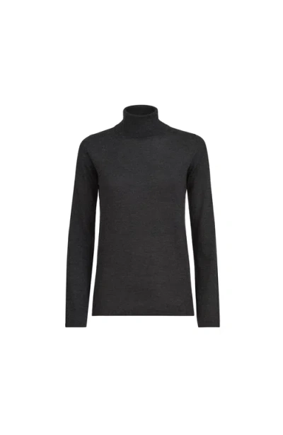 Brunello Cucinelli Cashmere And Silk Sweater In Gray