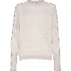 Brunello Cucinelli Monili-chain Detail Sweater In Oyster
