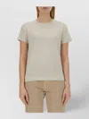 Brunello Cucinelli Cashmere And Silk T-shirt In Neutral