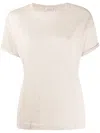 Brunello Cucinelli Cashmere And Silk T-shirt In Neutral