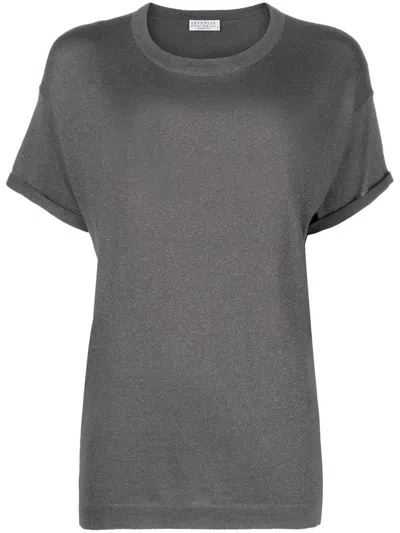 BRUNELLO CUCINELLI BRUNELLO CUCINELLI CASHMERE AND SILK T-SHIRT