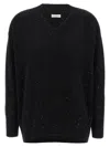 Brunello Cucinelli Sequin Sweater Sweaters And Cardigans Black In Black