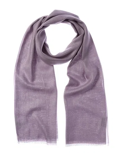 Brunello Cucinelli Cashmere & Silk-blend Scarf In Purple