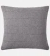 Brunello Cucinelli Cashmere And Wool-blend Cushion In Gray