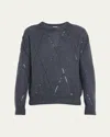 Brunello Cucinelli Sequin-embellished Knitted Jumper In Night Sky