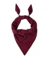 Brunello Cucinelli Cashmere Monili-detail Scarf In Red