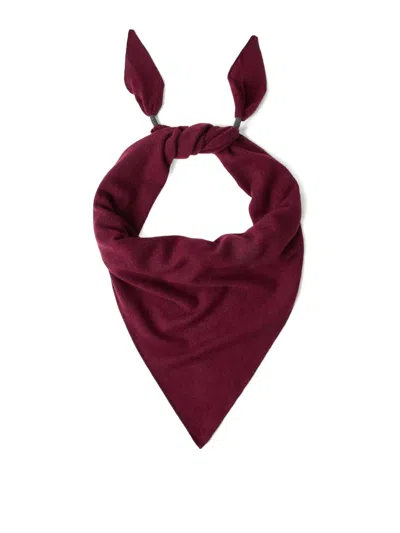 Brunello Cucinelli Cashmere Bandana Scarf In Red
