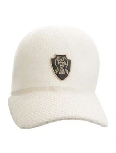 Pre-owned Brunello Cucinelli Cashmere Baseball Hat In Neutral