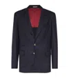 Brunello Cucinelli Single-breasted Cashmere Blazer In Blue