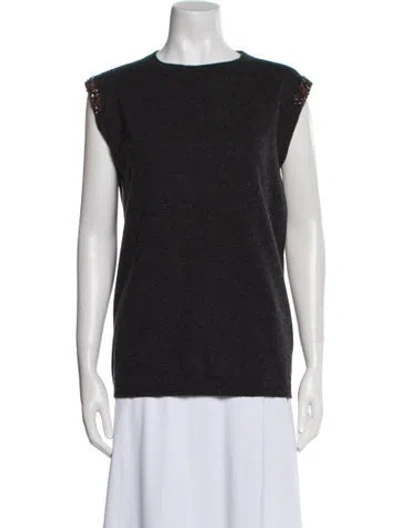 Pre-owned Brunello Cucinelli Cashmere Bateau Neckline Sweater In Black