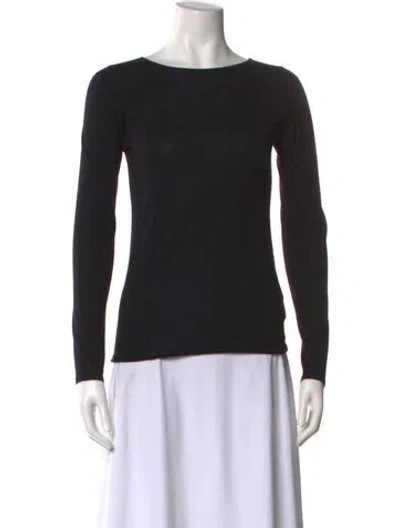 Pre-owned Brunello Cucinelli Cashmere Bateau Neckline Sweater In Black