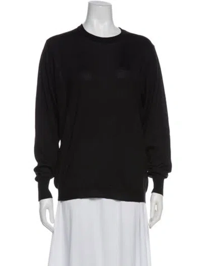 Pre-owned Brunello Cucinelli Cashmere Bateau Neckline Sweater In Black
